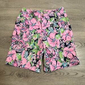 Lilly Pulitzer Luxletic Bettina UPF 50+ Navy‎ Tall Order Size 2 Bermuda Shorts